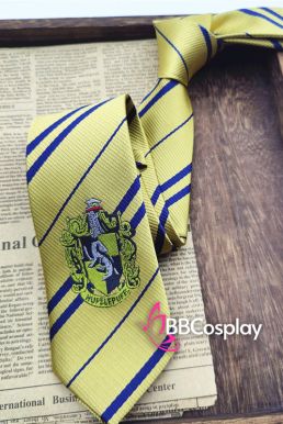 Cà Vạt Trường Phù Thuỷ Hogwarts - Helga Hufflepuff (Có Logo)