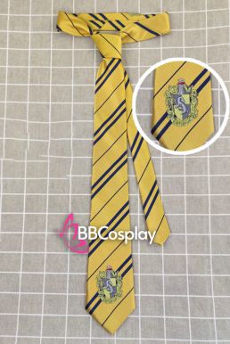 Cà Vạt Trường Phù Thuỷ Hogwarts - Helga Hufflepuff (Có Logo)