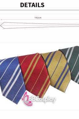 Cà Vạt Trường Phù Thuỷ Hogwarts - Helga Hufflepuff (Có Logo)