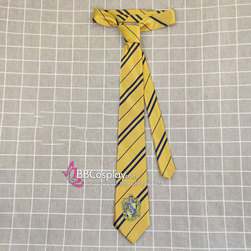 Cà Vạt Trường Phù Thuỷ Hogwarts - Helga Hufflepuff (Có Logo)