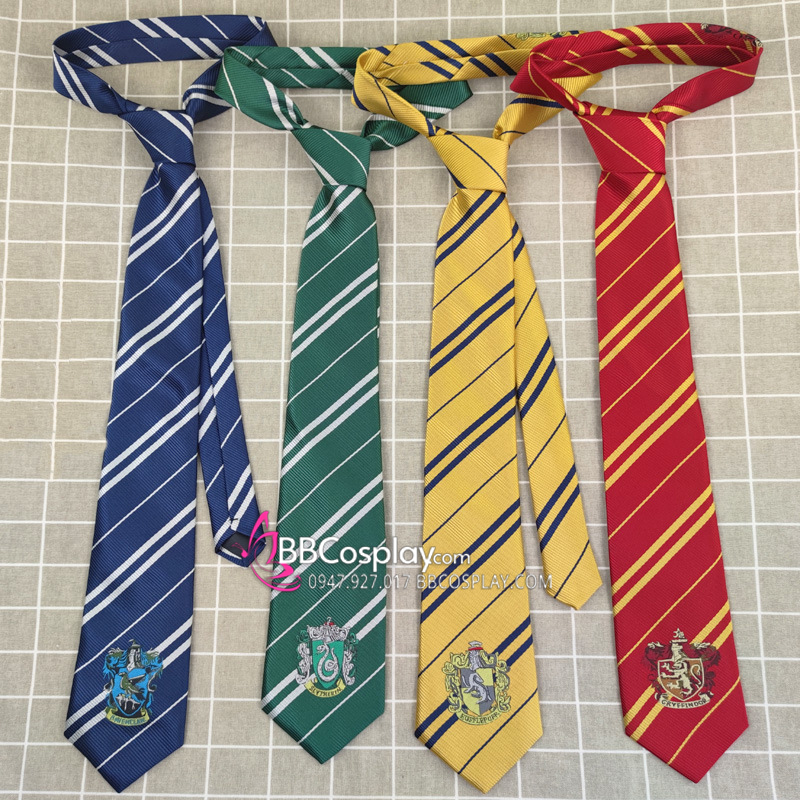 Cà Vạt Trường Phù Thuỷ Hogwarts - Helga Hufflepuff (Có Logo)