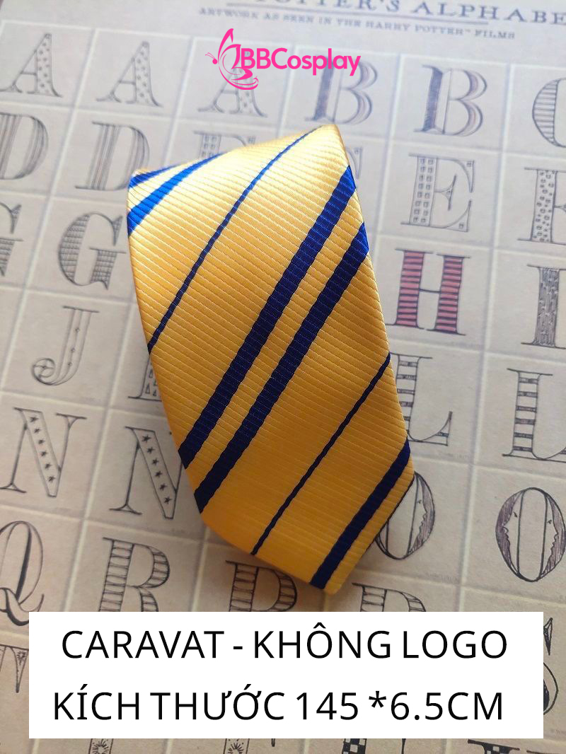 Cà Vạt Trường Phù Thuỷ Hogwarts - Helga Hufflepuff (Có Logo)