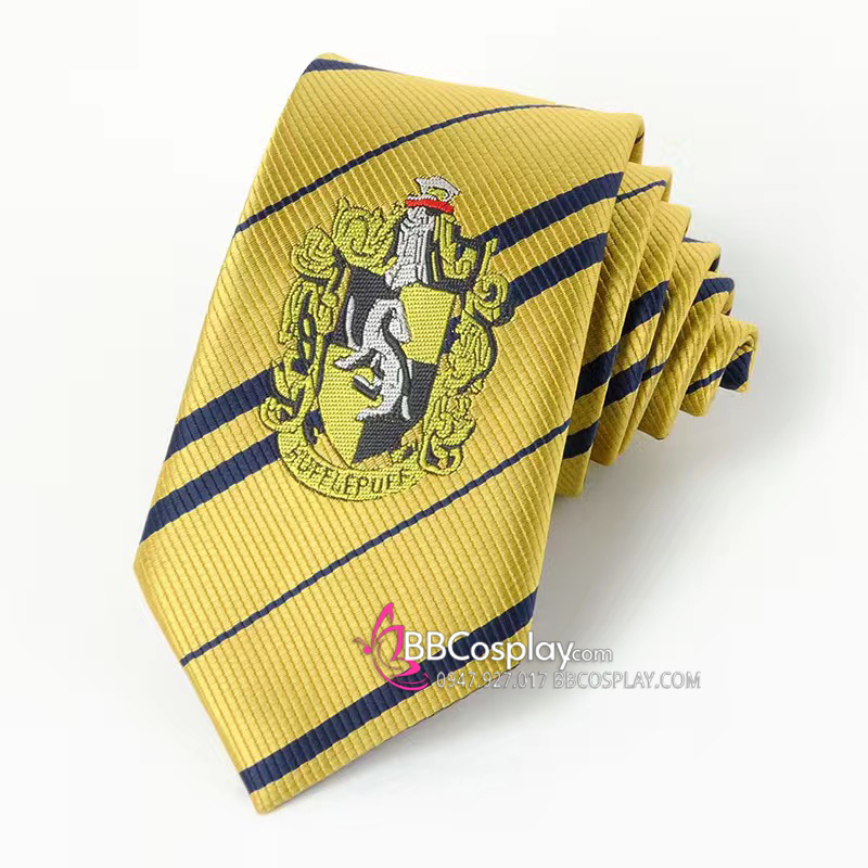 Cà Vạt Trường Phù Thuỷ Hogwarts - Helga Hufflepuff (Có Logo)