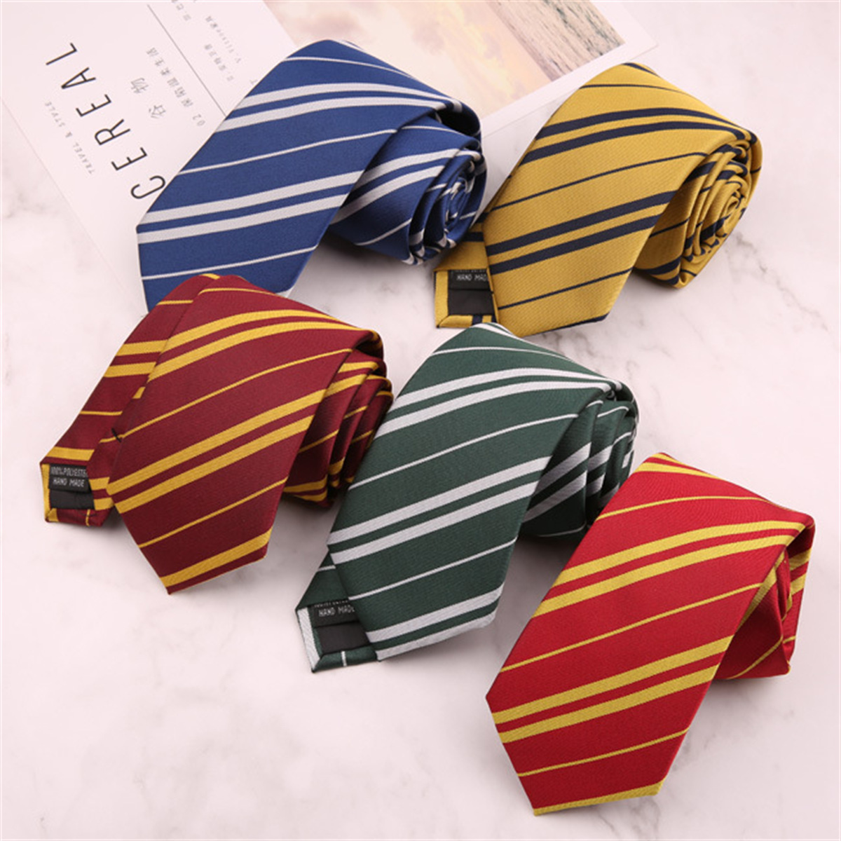 Cà Vạt Trường Phù Thuỷ Hogwarts - Helga Hufflepuff (Có Logo)