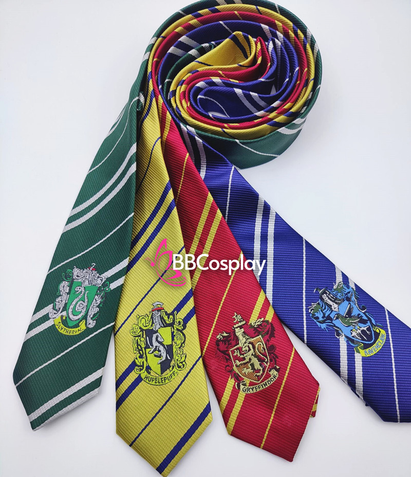 Cà Vạt Trường Phù Thuỷ Hogwarts - Helga Hufflepuff (Có Logo)