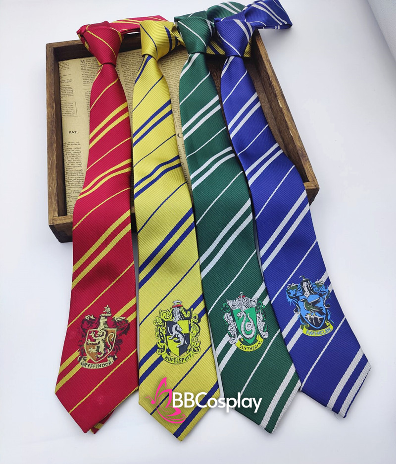 Cà Vạt Trường Phù Thuỷ Hogwarts - Helga Hufflepuff (Có Logo)