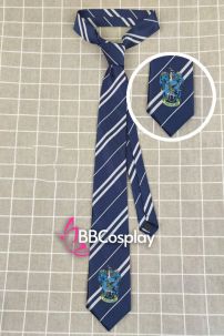 Cà Vạt Trường Phù Thuỷ Hogwarts - Rowena Ravenclaw (Có Logo)