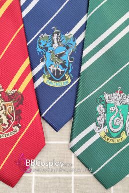 Cà Vạt Trường Phù Thuỷ Hogwarts - Rowena Ravenclaw (Có Logo)