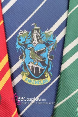 Cà Vạt Trường Phù Thuỷ Hogwarts - Rowena Ravenclaw (Có Logo)