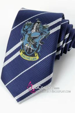 Cà Vạt Trường Phù Thuỷ Hogwarts - Rowena Ravenclaw (Có Logo)