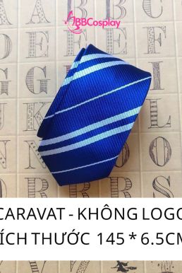 Cà Vạt Trường Phù Thuỷ Hogwarts - Rowena Ravenclaw (Có Logo)
