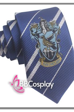 Cà Vạt Trường Phù Thuỷ Hogwarts - Rowena Ravenclaw (Có Logo)