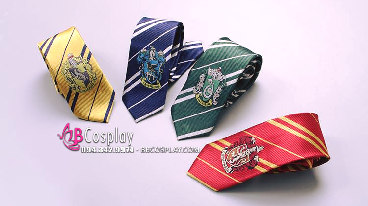 Cà Vạt Trường Phù Thuỷ Hogwarts - Rowena Ravenclaw (Có Logo)