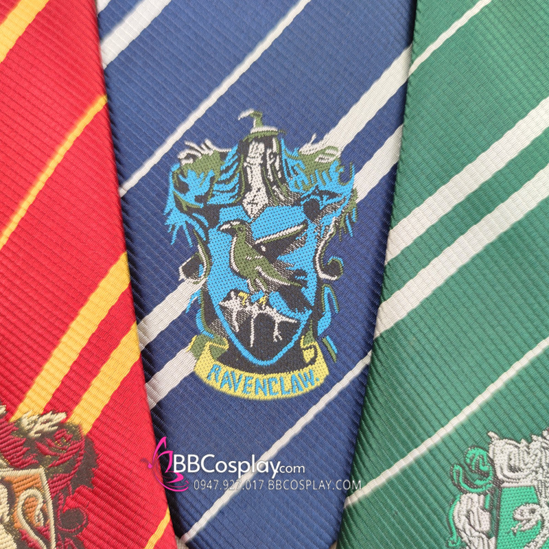 Cà Vạt Trường Phù Thuỷ Hogwarts - Rowena Ravenclaw (Có Logo)