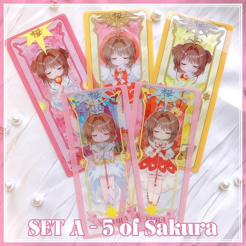 Set Thẻ Bài Sakura Trong Suốt Đủ Màu - Bộ Sưu Tập Ma Thuật Đặc Biệt
