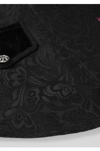 Áo Vest Châu Âu Đuôi Tôm Đen Vải Gấm Xốp Viền Cổ Nhung