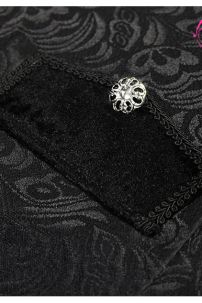 Áo Vest Châu Âu Đuôi Tôm Đen Vải Gấm Xốp Viền Cổ Nhung