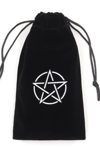 Túi Đựng Bài Tarot Đen Nhung Mịn Màng - Ngôi Sao Năm Cánh