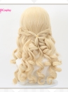 Tóc Giả Nữ Quý Tộc - Tóc Xoăn Vàng