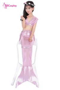 Trang Phục Tiên Cá Trẻ Em - Màu Hồng Nhạt