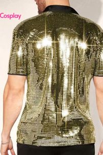 Đồ Disco - Áo Vàng Quần Đen Ống Loe