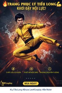 Đồ  Lý Tiểu Long - Trang Phục Kung Fu Vàng