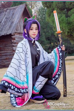 Áo Khoác Trùng Trụ Kochou Shinobu - Kimetsu No Yaiba