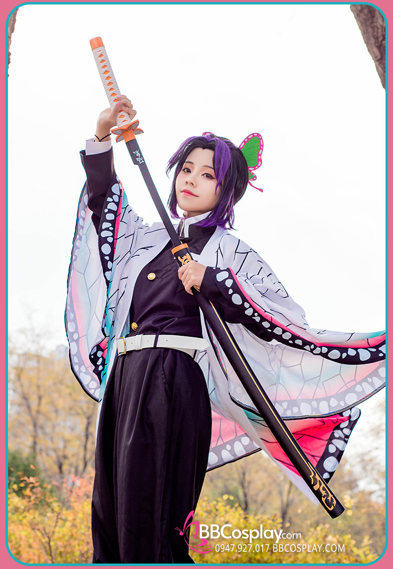 Áo Khoác Trùng Trụ Kochou Shinobu - Kimetsu No Yaiba