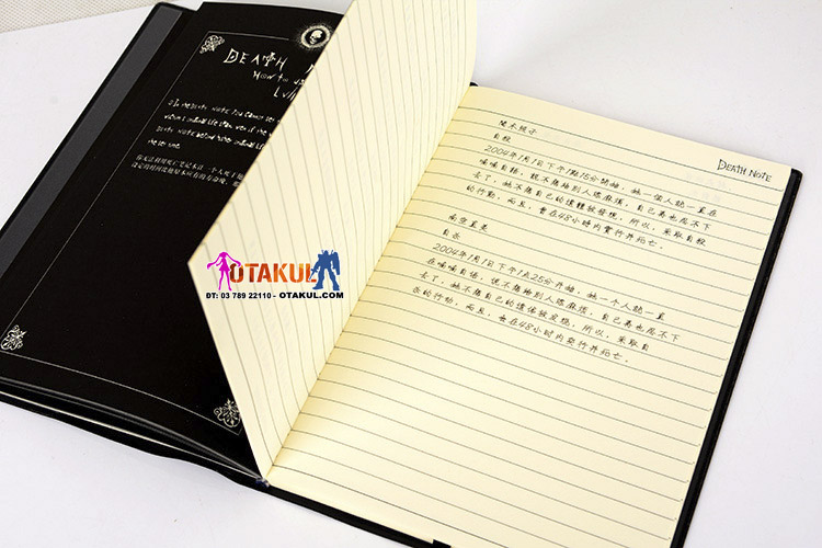 Sổ Tay Death Note Lớn - Cuốn Sổ Tử Thần Lớn Có Hộp Tặng Kèm Bút Lông Và Bookmark