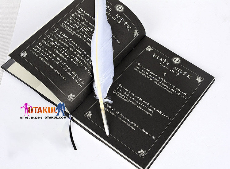 Sổ Tay Death Note Lớn - Cuốn Sổ Tử Thần Lớn Có Hộp Tặng Kèm Bút Lông Và Bookmark