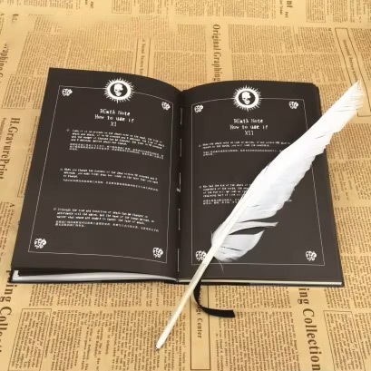 Sổ Tay Death Note Lớn - Cuốn Sổ Tử Thần Lớn Có Hộp Tặng Kèm Bút Lông Và Bookmark