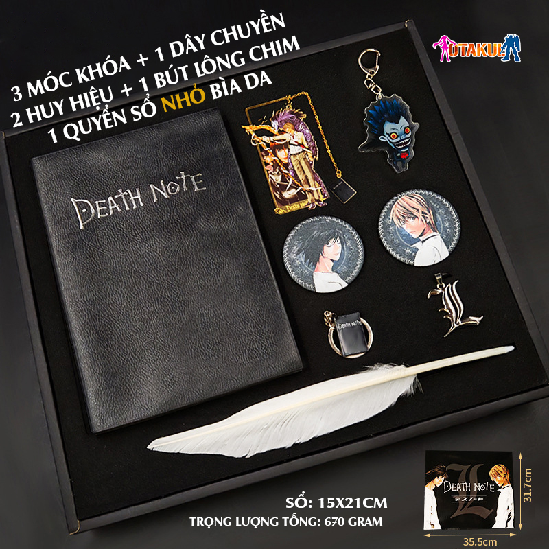Bộ Quà Tặng Deathnote Luxury - Bộ Deathnote Premium Xịn Xò