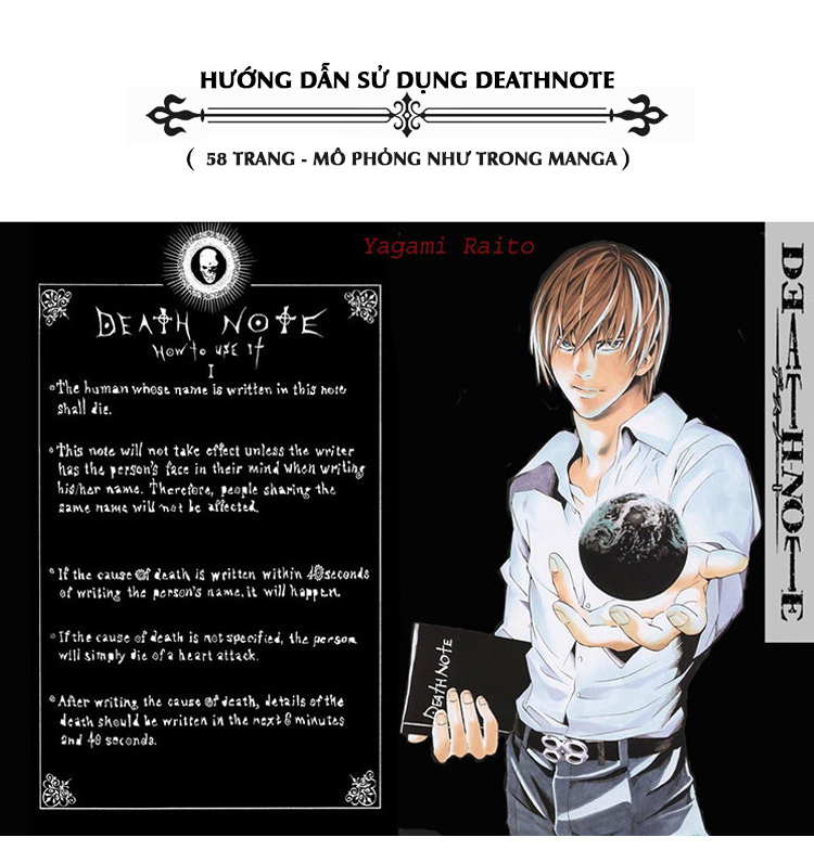 Bộ Quà Tặng Deathnote Luxury - Bộ Deathnote Premium Xịn Xò