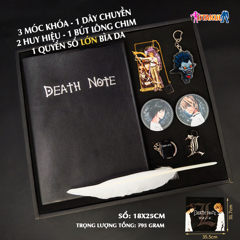 Bộ Quà Tặng Deathnote Luxury - Bộ Deathnote Premium Xịn Xò