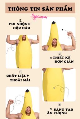 Trang Phục Trái Chuối Vui Nhộn