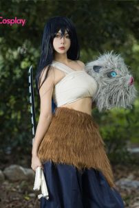 Trang Phục Cosplay Hashibira Inosuke Phiên Bản Nữ - Kimetsu No Yaiba