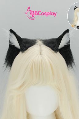 Bộ Phụ Kiện Hoá Trang Tai Và Đuôi Mèo - Màu Đen