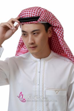 Trang Phục Truyền Thống Của UAE - Khăn Đội Đầu Đỏ