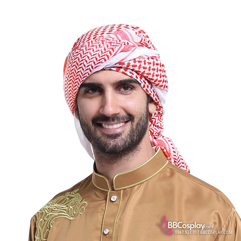 Trang Phục Truyền Thống Của UAE - Khăn Đội Đầu Đỏ
