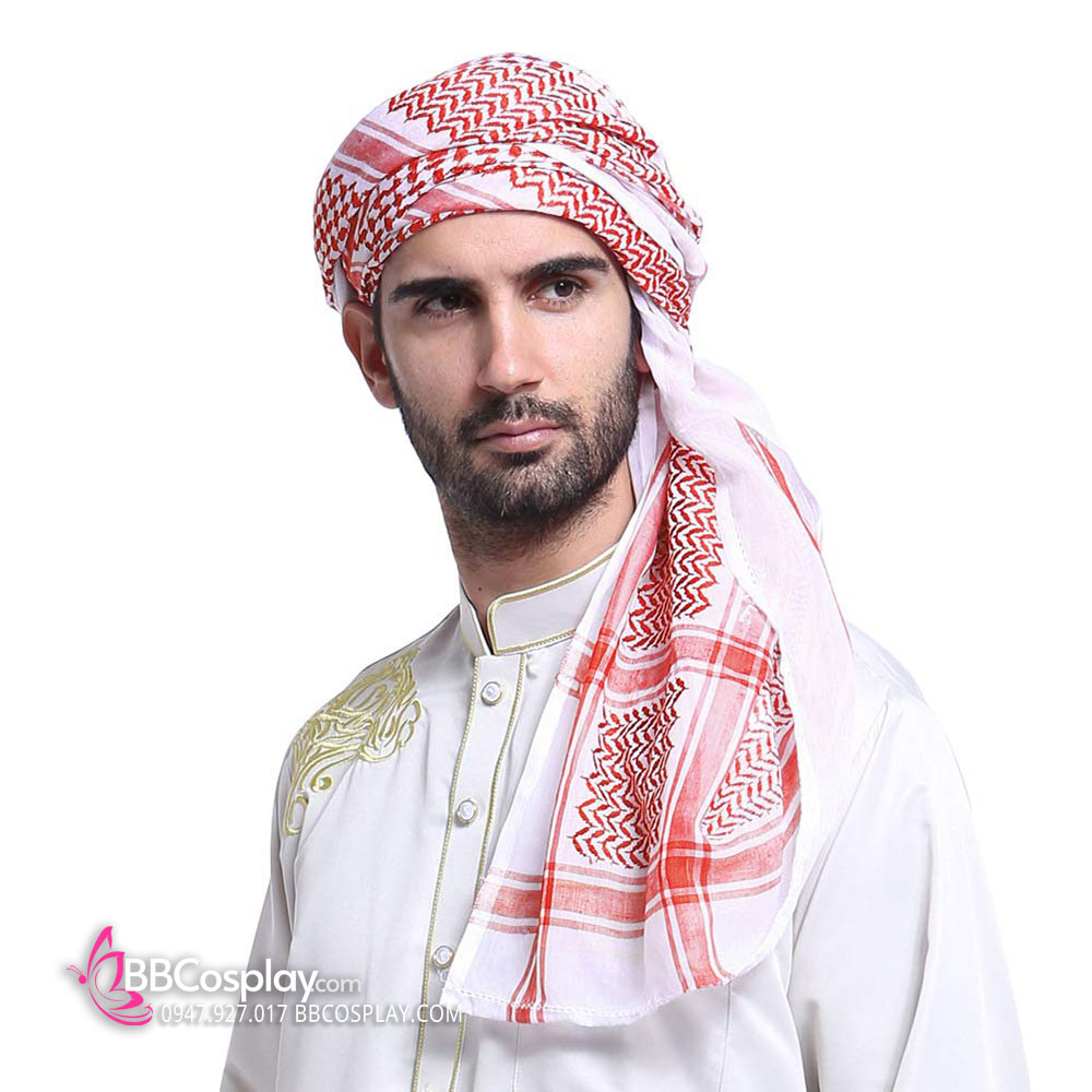 Trang Phục Truyền Thống Của UAE - Khăn Đội Đầu Đỏ