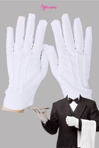 Găng Tay Trắng Quản Gia - Găng Tay Trắng Quý Tộc