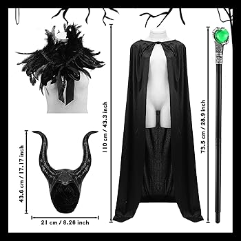Đồ Hóa Trang Maleficent Huyền Bí Gồm 4 Món - Trang Phục Halloween