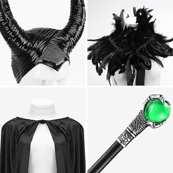 Đồ Hóa Trang Maleficent Huyền Bí Gồm 4 Món - Trang Phục Halloween