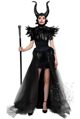 Đồ Hóa Trang Maleficent Sexy Quyến Rũ Gồm 4 Món - Trang Phục Halloween