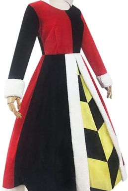 Trang Phục Red Queen Đầm Dài Đỏ Đen - Alice In Wonderland