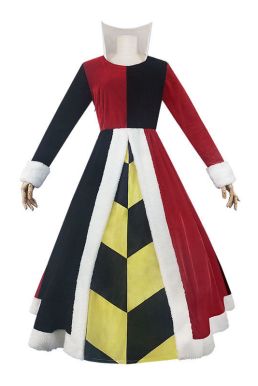 Trang Phục Red Queen Đầm Dài Đỏ Đen - Alice In Wonderland