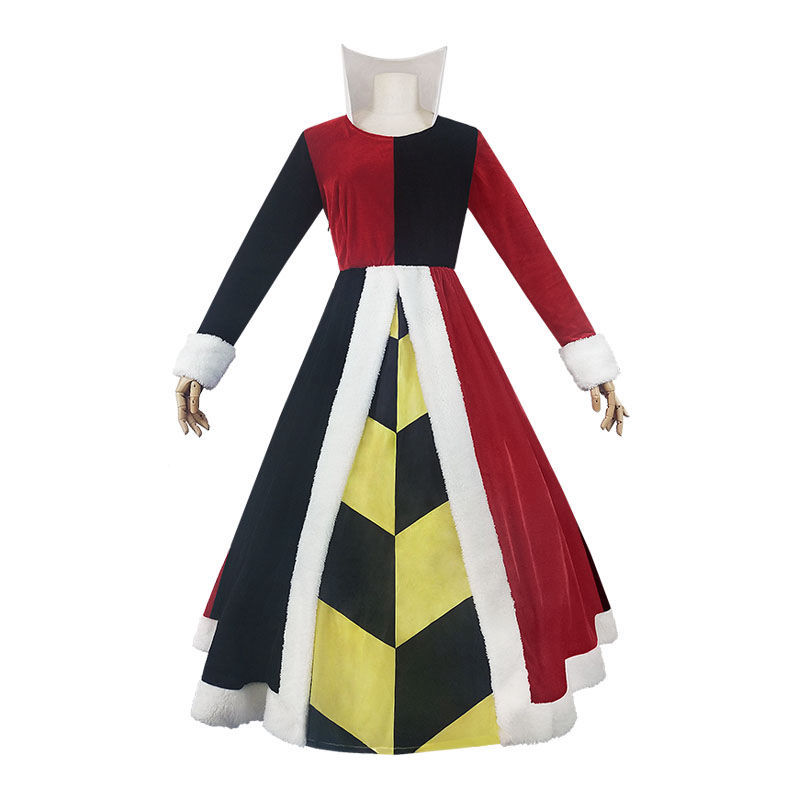 Trang Phục Red Queen Đầm Dài Đỏ Đen - Alice In Wonderland