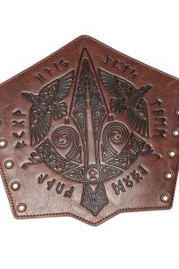 Giáp Tay Chiến Binh Khắc Hoa Văn Hiệp Sĩ - Màu Nâu Sáng