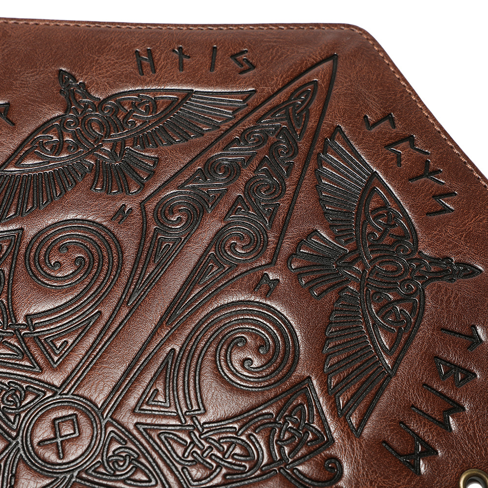 Giáp Tay Chiến Binh Khắc Hoa Văn Hiệp Sĩ - Màu Nâu Sáng