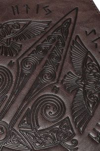 Giáp Tay Chiến Binh Khắc Hoa Văn Hiệp Sĩ - Màu Nâu Đậm